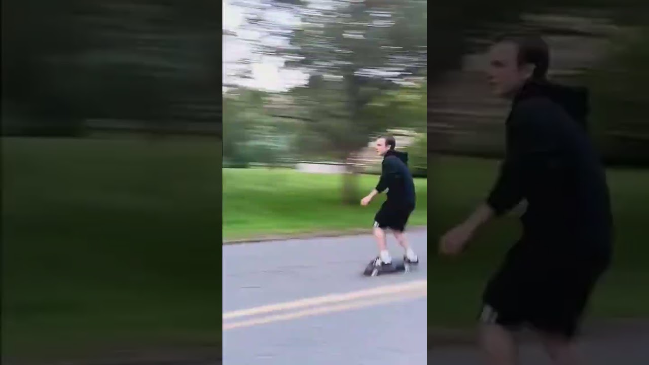 could you bomb this hill? #skateboarding #kickflip #skate #skateboardingtrick #hillbombing #skater