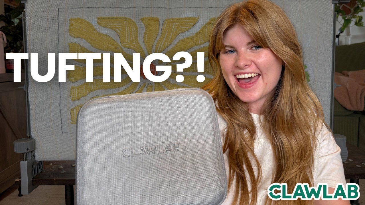 Crochet Girl Tries Tufting (I was intimidated until I tried this kit!)