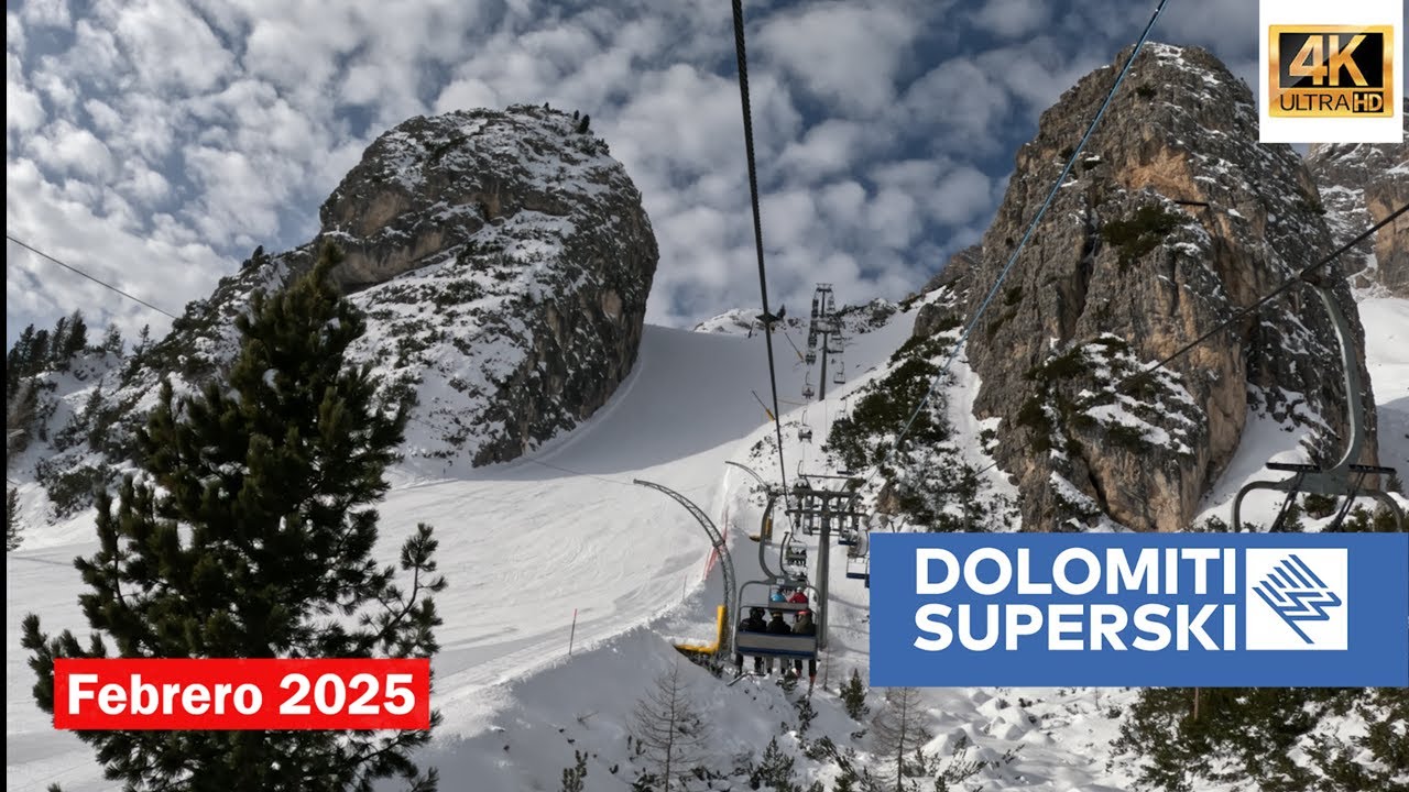 DOLOMITI SUPERSKI Febrero 2025.- 4K