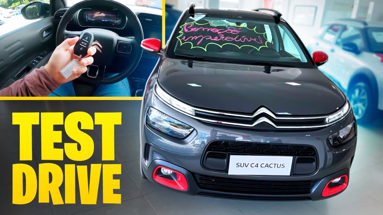 TEST DRIVE CITROEN C4 CACTUS 1.6 2021 - É BOM PARA FAMÍLIA? É ECONÔMICO?
