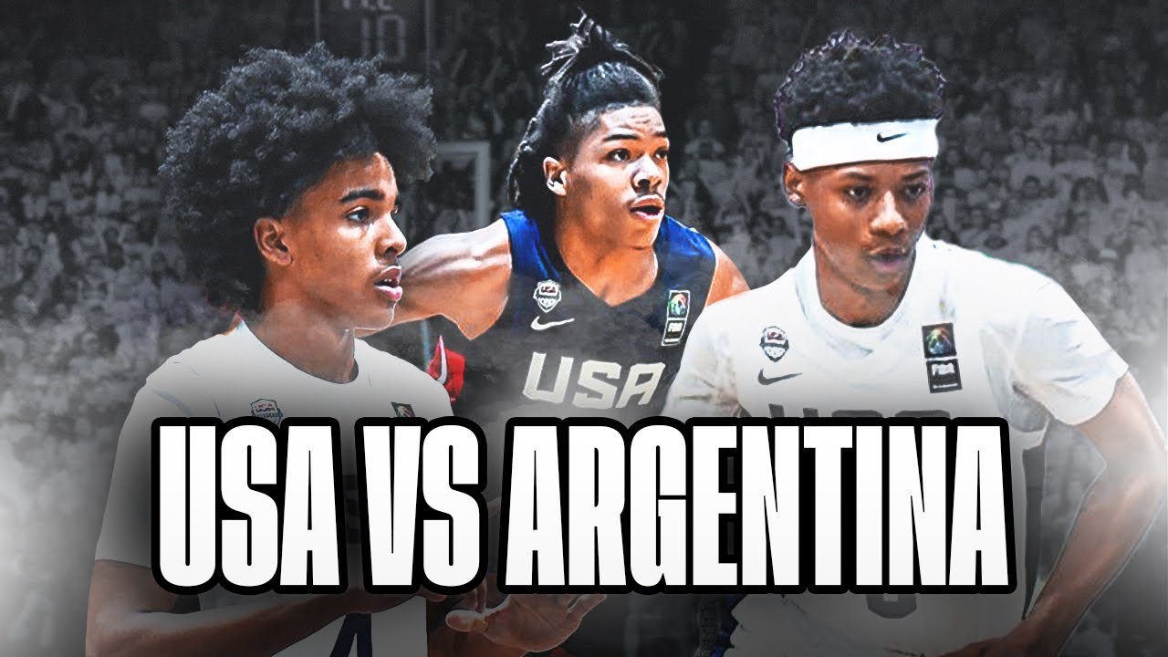 USA Basketball vs Argentina Gold Medal Game LIVE - FIBA U18 Americup