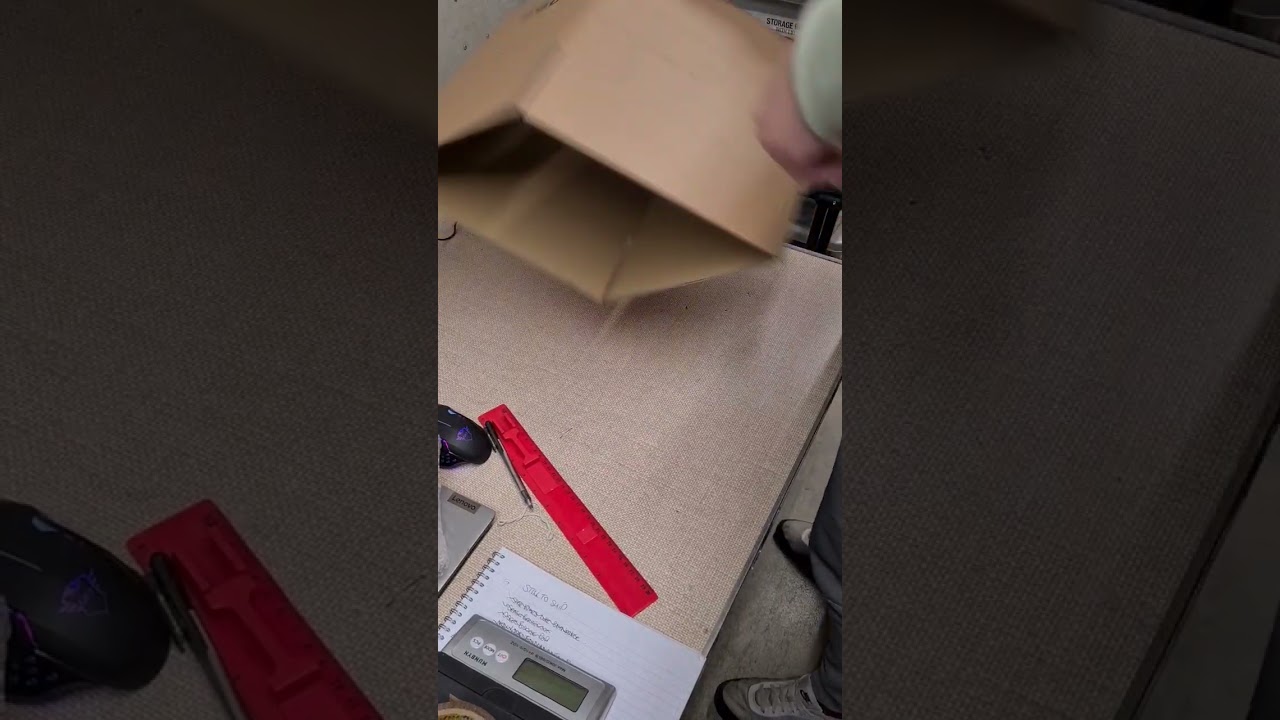 How to make a custom sized box for shipping under a minute 