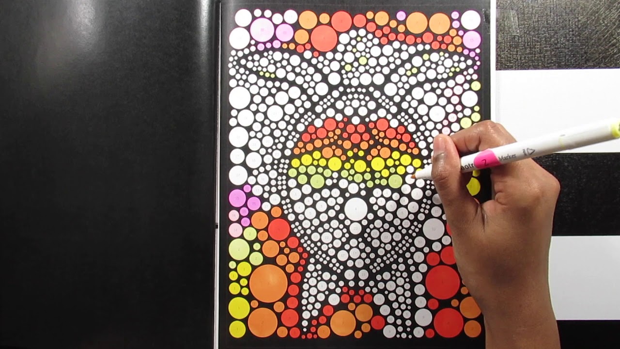 Speed Color By Number Eclipse Art Sea Life Circulism Art Book Page 2