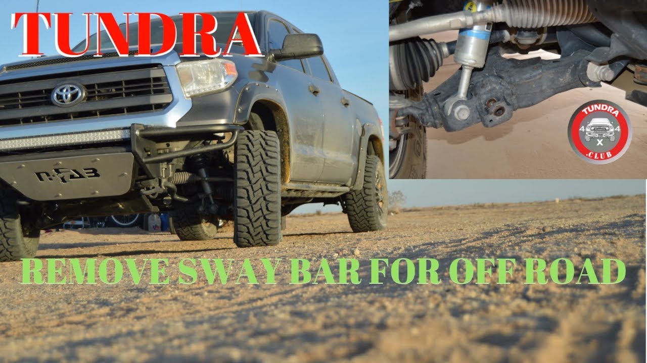 Sway bar removal