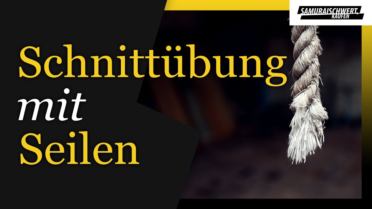 Katana Schnitttest Alternativen f&uuml;r Samurai Schwert Schnitt&uuml;bungen - Seile