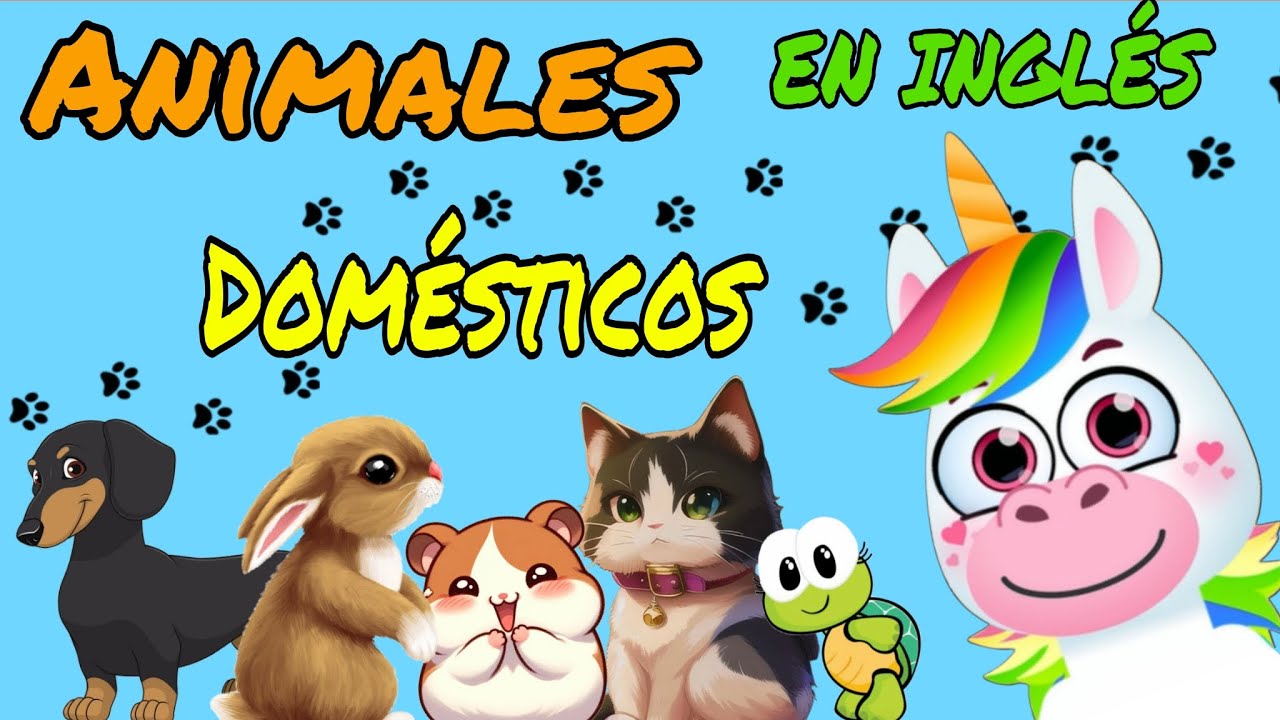🐾 Aprende Los Animales Domésticos En Inglés 🐶🐱🐢 | Aprende Con Tineo