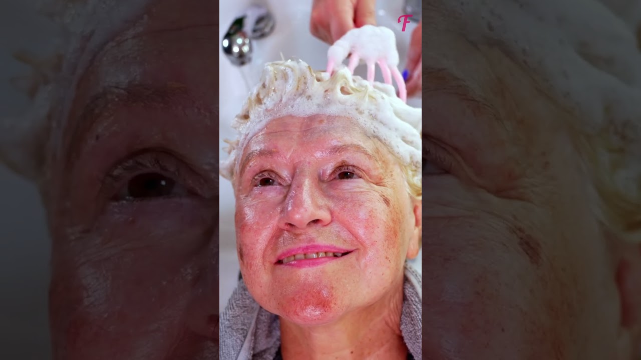 Unbelievable Senior Bride Transformation: A Granny's Stunning Wedding Look #shorts