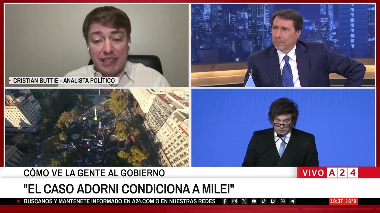 🚨 NUEVA CA&Iacute;DA EN LA IMAGEN DE MILEI: LA POL&Iacute;TICA ECON&Oacute;MICA Y EL CASO ADORNI