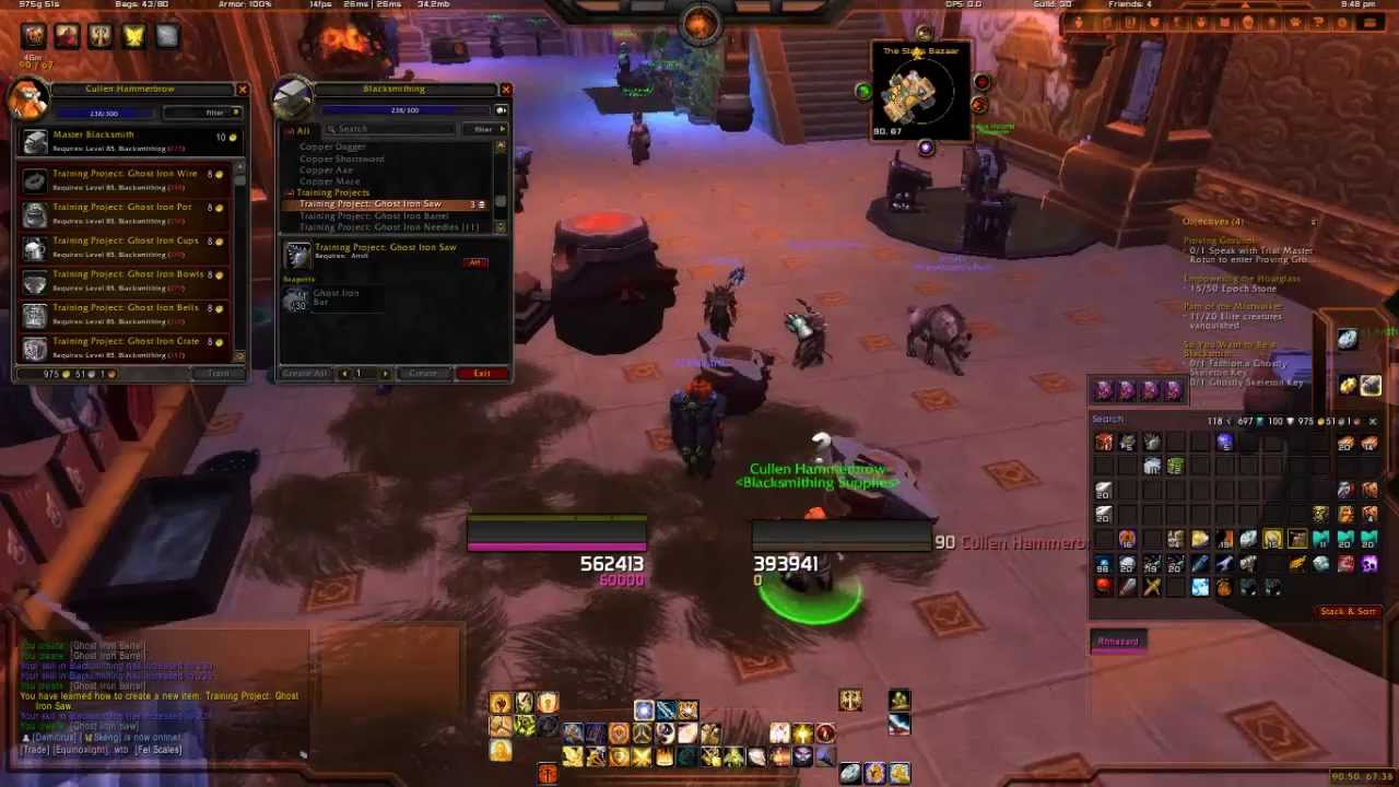 World of Warcraft Fastest Blacksmithing Leveling 1-600