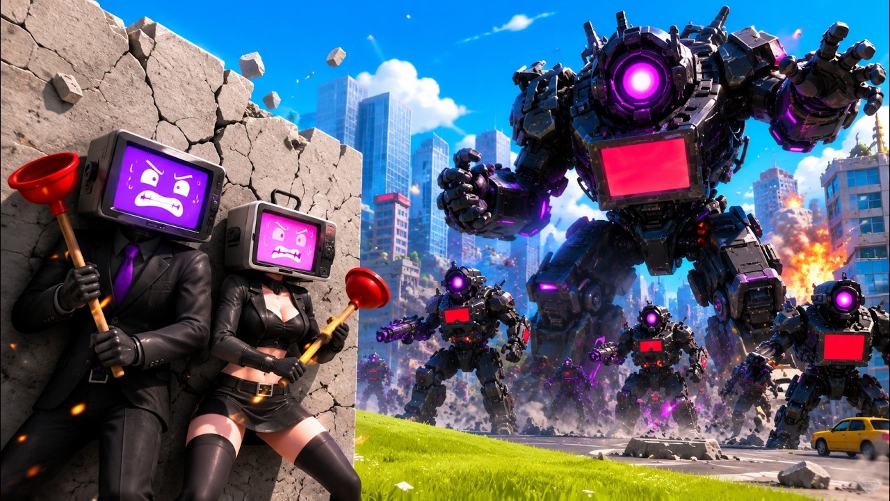 COMBINED TRI TITAN TV and TANK GMAN GOD they set up an ambush for SKIBIDI TOILET In Garry's Mod