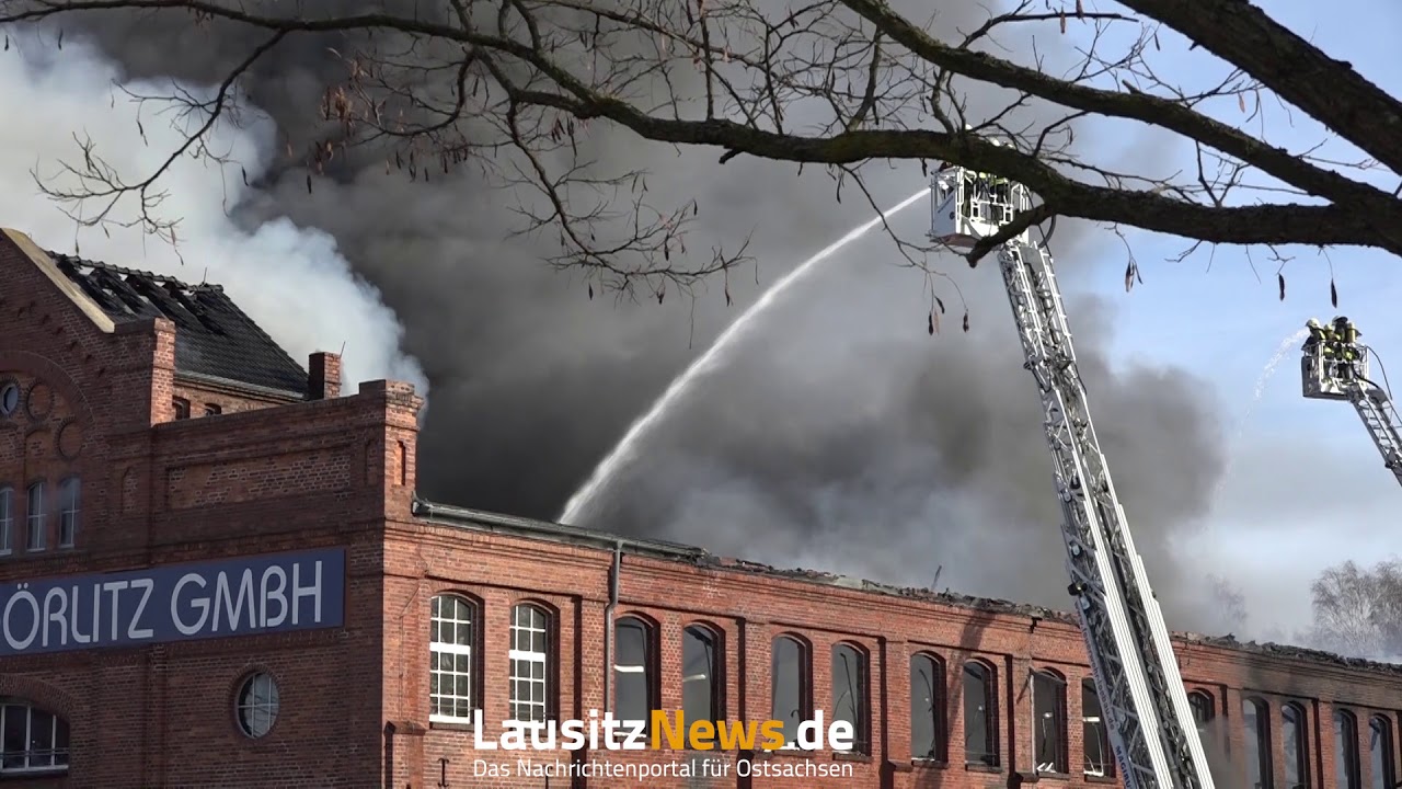 Görlitz - Großbrand in Gewerbebetrieb