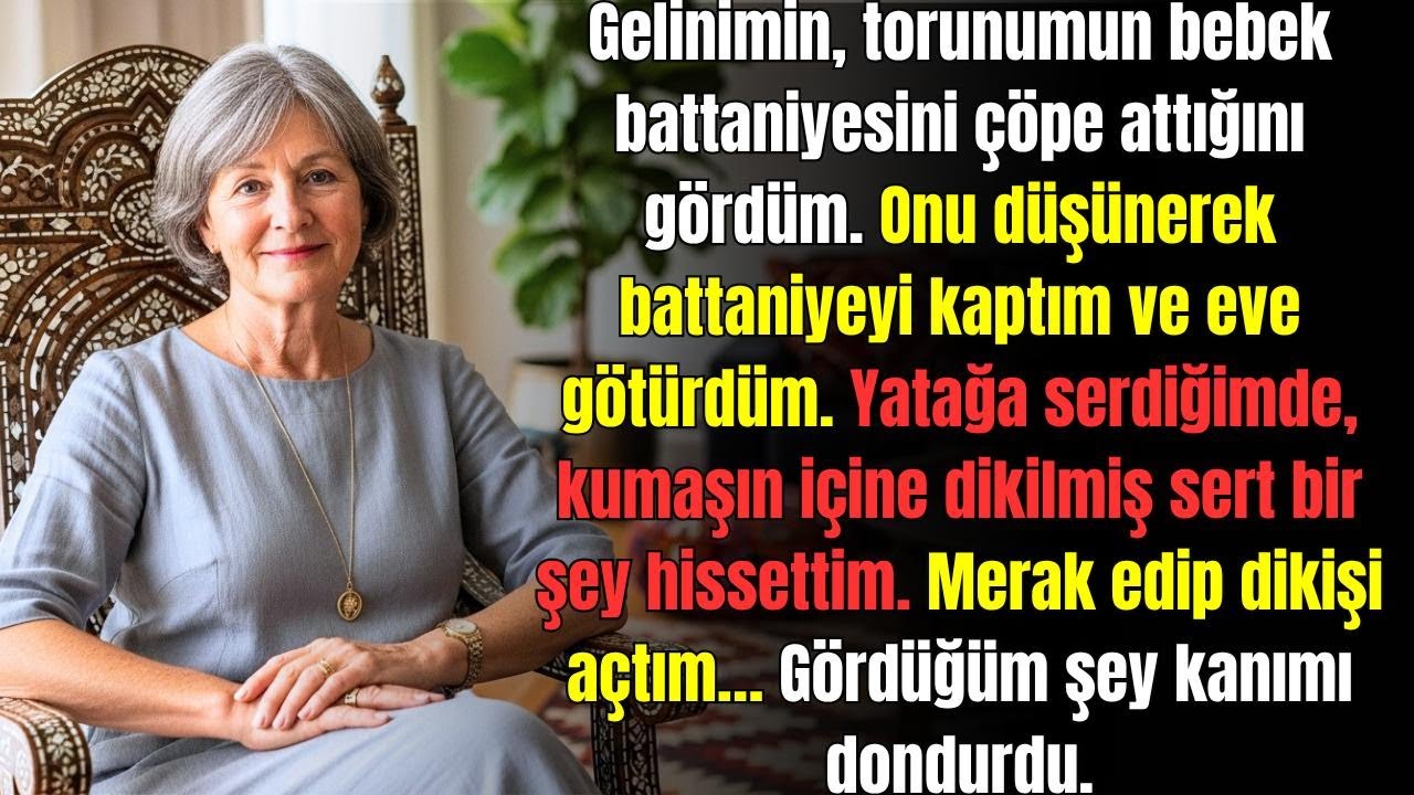 Gelinimin, torunumun bebek battaniyesini çöpe attığını gördüm; sonra merakla içine baktım…