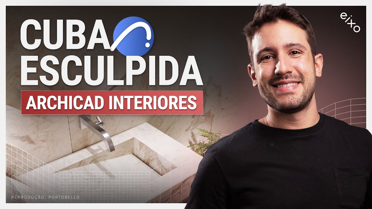 ARCHICAD INTERIORES - DETALHAMENTO DE BANCADA / CUBA ESCULPIDA