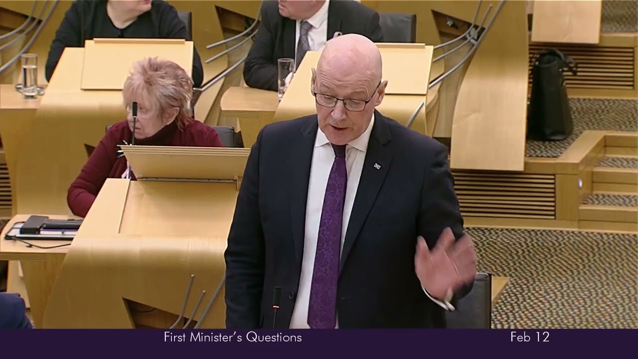 First Minister Question's supplementary 12.02.2026