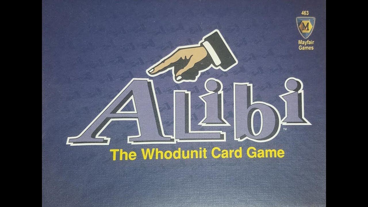 Alibi Card Game (2007, Mayfair Games) -- What's Inside