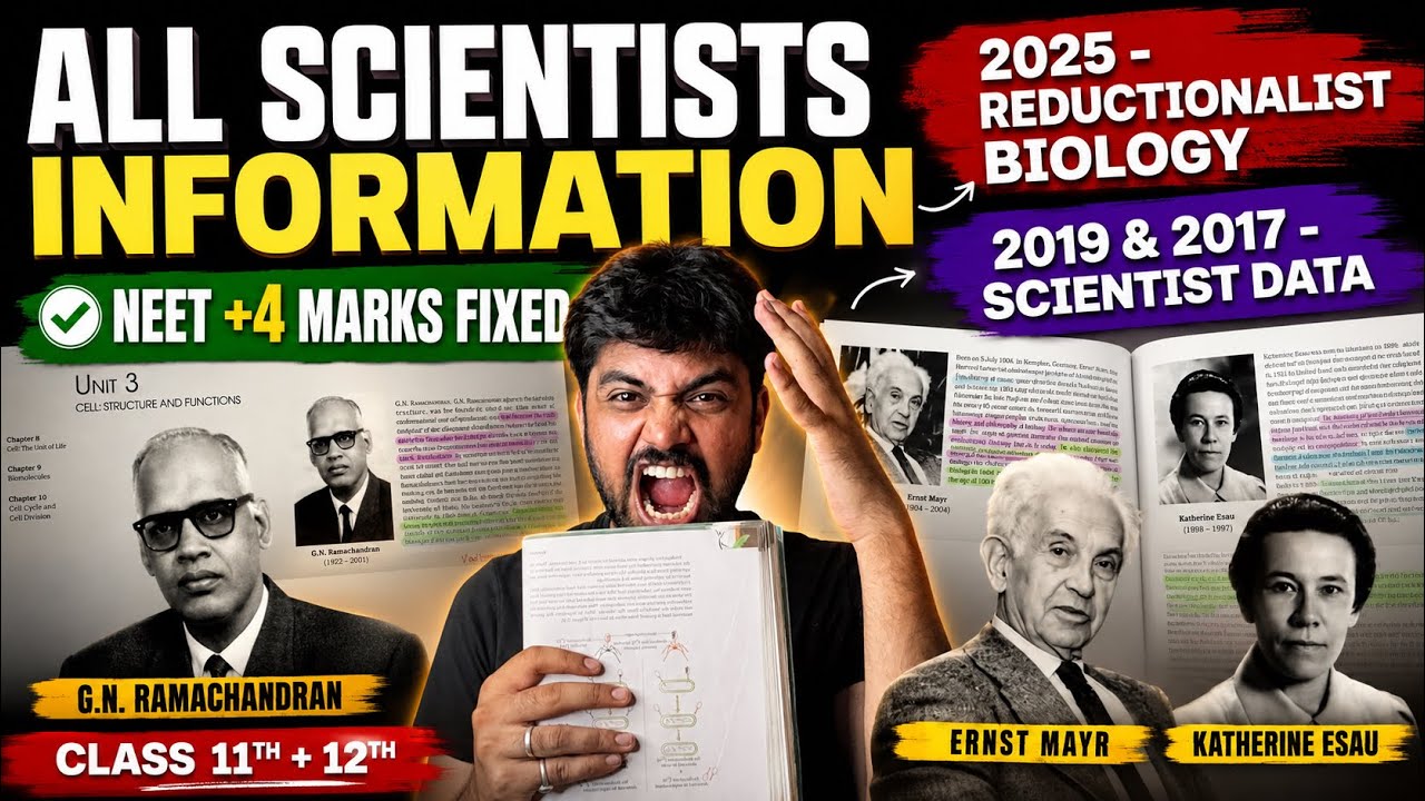 🏆 All Scientists in One Shot | NEET 2026 Biology