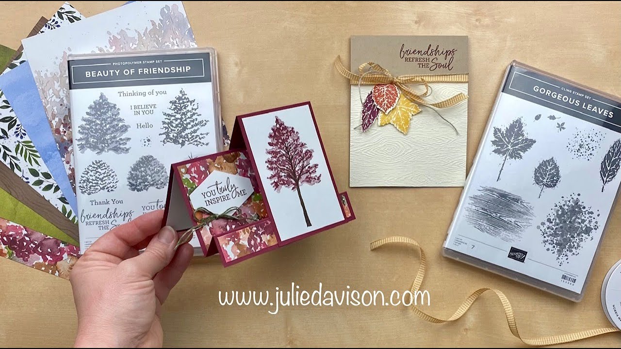 10/14/21 Thursday Night Stamp Therapy ~Stampin' Up! Beauty of the Earth Easy Side Step Card Tutorial