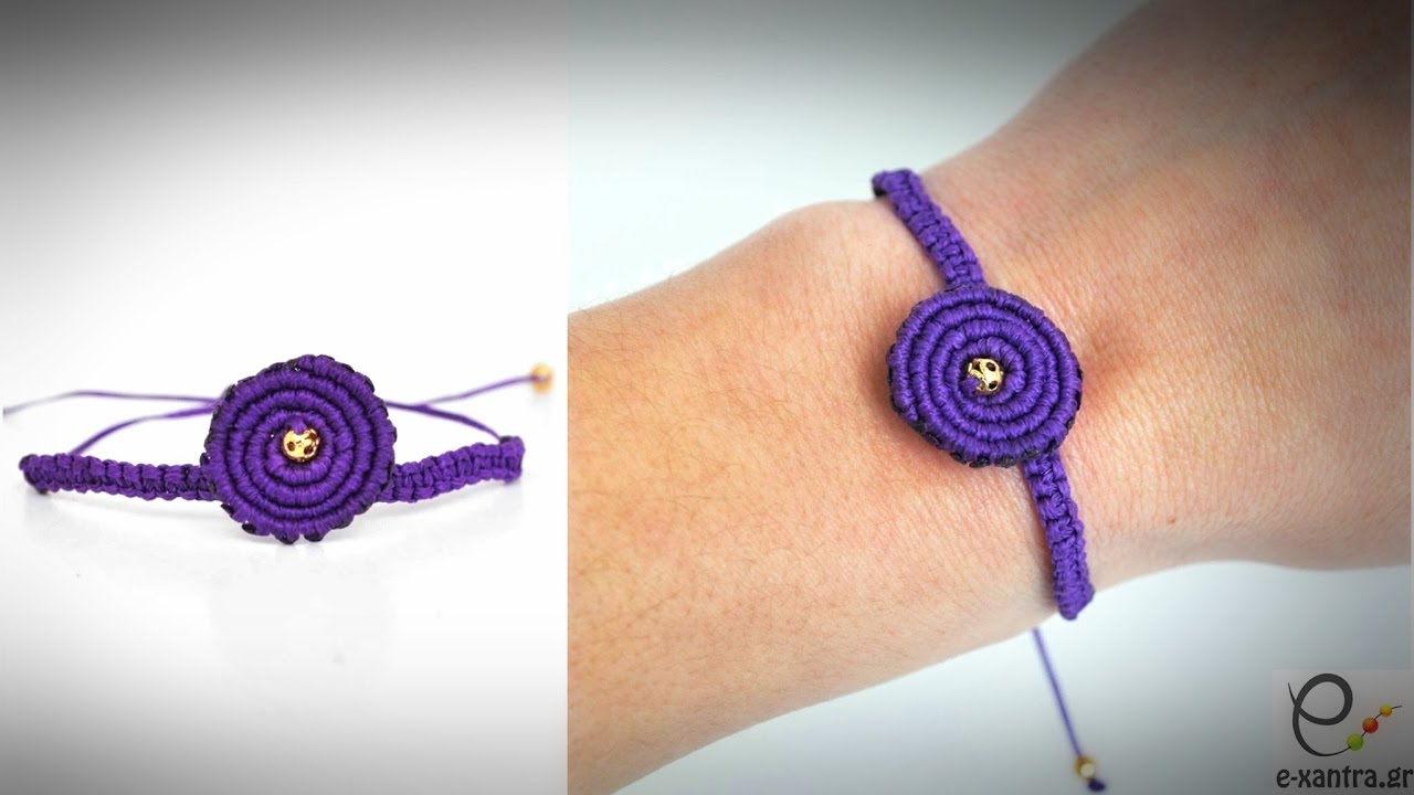 DIY/TUTORIAL Spiral Macrame Bracelet