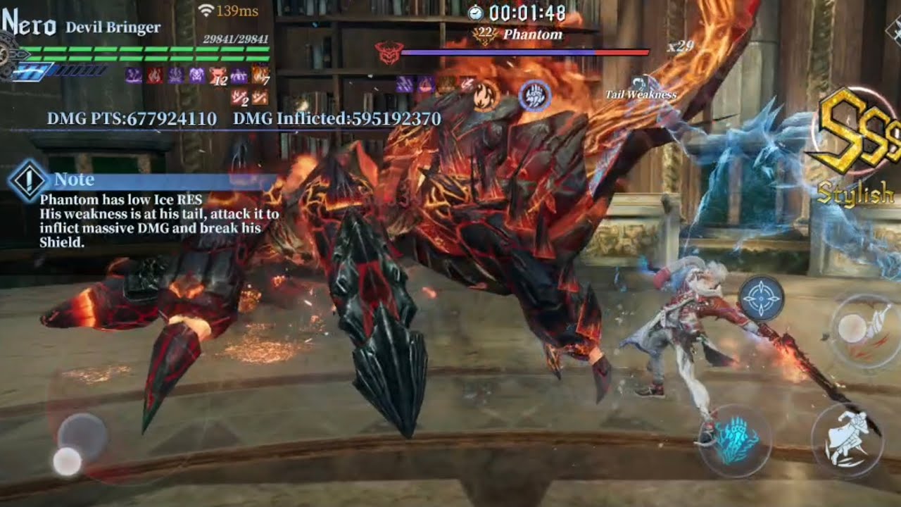 Devil Bringer Nero Cooking Phantom in HAH-S  Boss Hunt within 3 minutes - Fire vs Fire 🔥 (952M Pts)