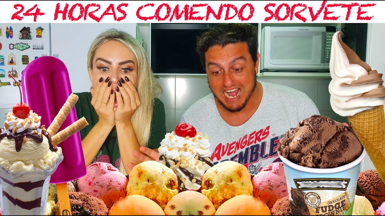 24 HORAS COMENDO SÓ SORVETE