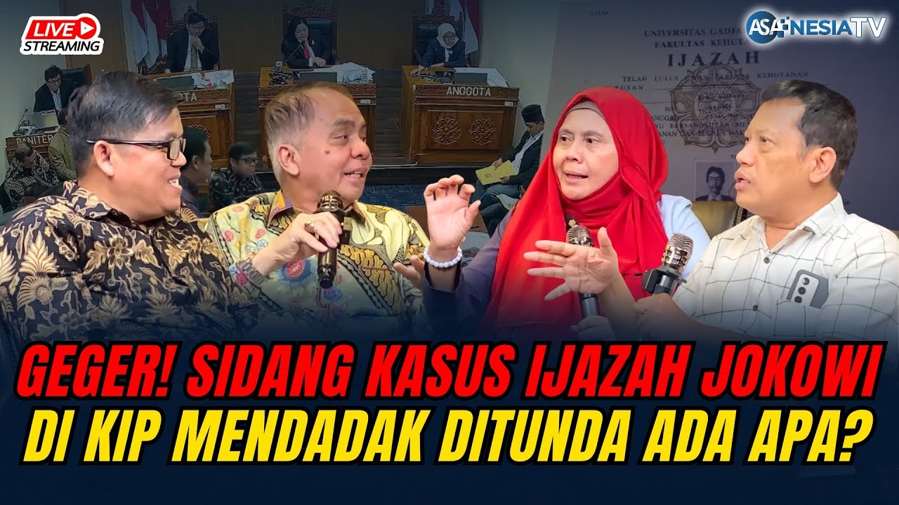 🔴LIVE | Geger!! Sidang Kasus Ijazah Jokowi di KIP Mendadak Ditunda Ada Apa?