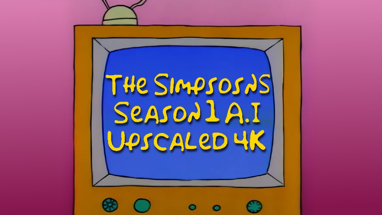 The Simpsons - Season One  | 4K AI Upscale