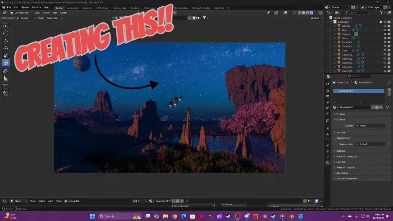 Creating a World  #3dmodeling