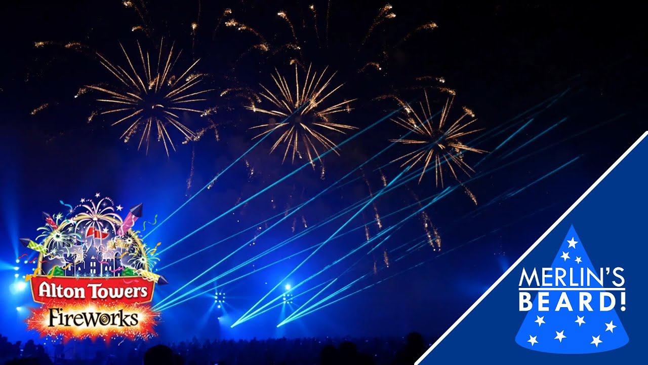 Alton Towers Ultimate Fireworks Spectacular 2022 - Full Show + Drones 4K - Merlin's Beard!