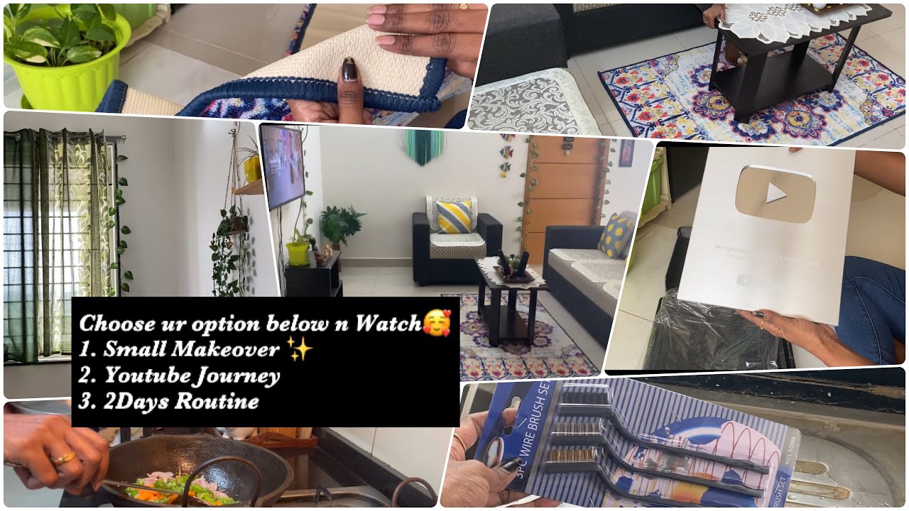 Vlog 110 ||Small makeover in Living Room 💖My youtube Journey 💁🏻‍♀️ #vlog #home#youtube