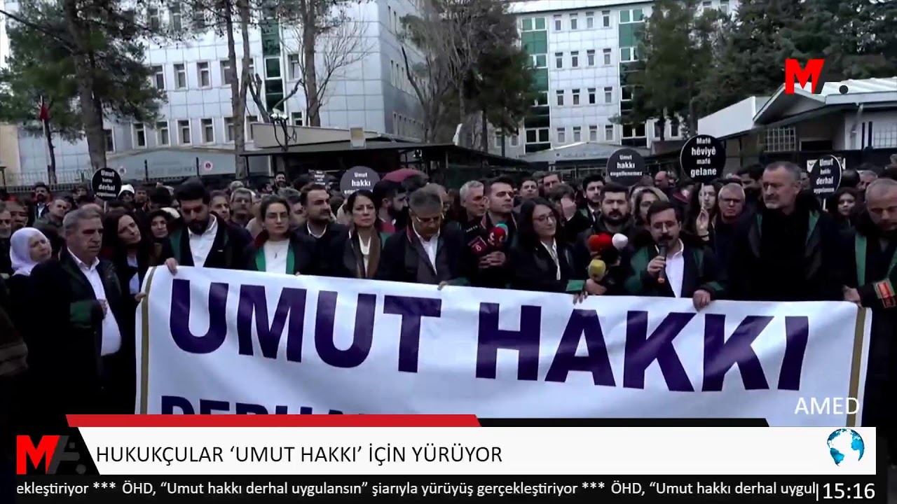 HUKUKÇULAR ‘UMUT HAKKI’ İÇİN YÜRÜYOR