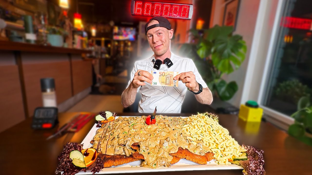 Ich versuche die berühmteste SCHNITZEL CHALLENGE DEUTSCHLANDS! BigM Foodchallenge