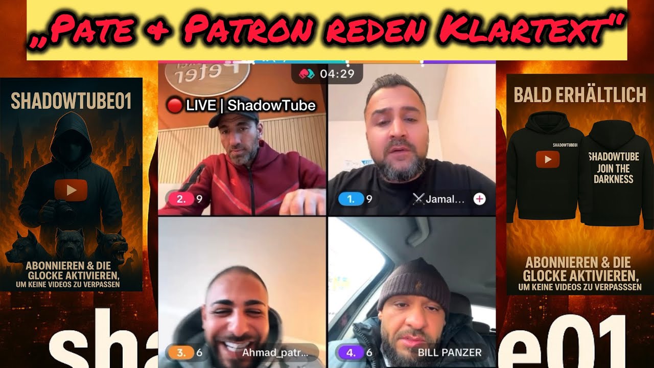 🔴 LIVE | Arrogante Pate, Ahmad Patron, Bill Panzer & Jamal &ndash; pl&ouml;tzlich wird das Gespr&auml;ch ernst!