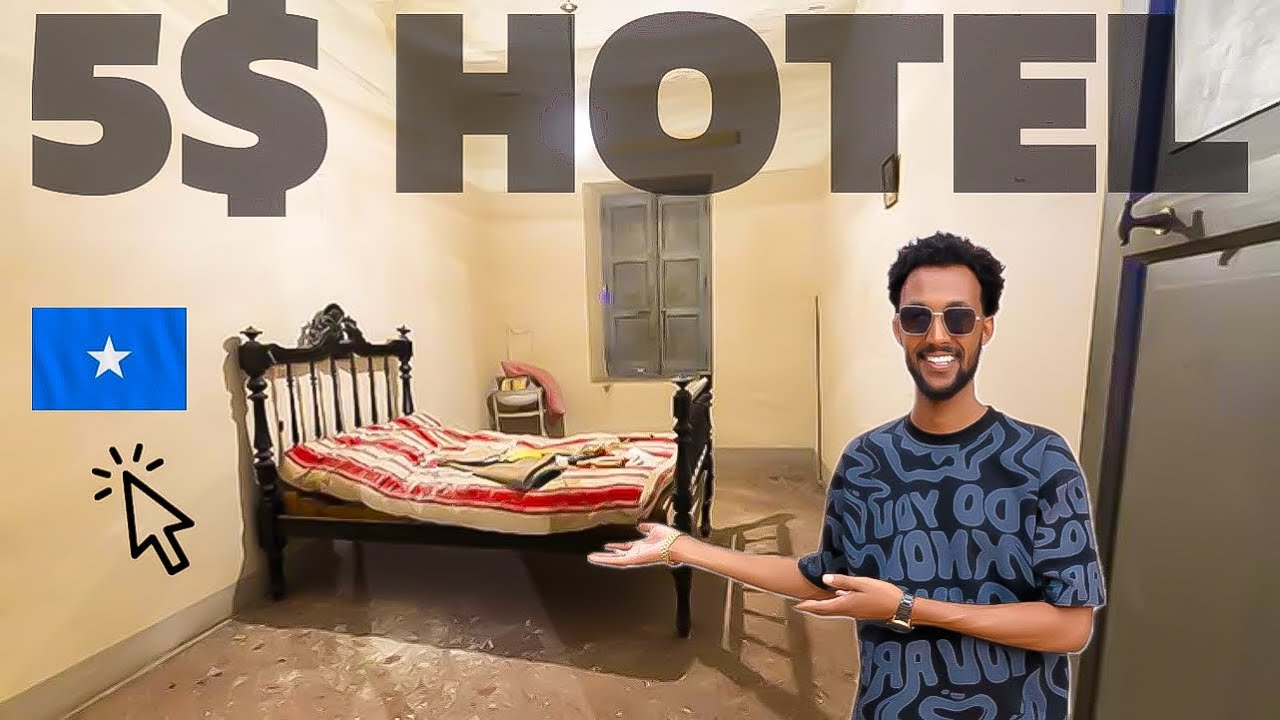 5 $ Hotel 🏨 waxaan seexday hotelka ugu raqiisan mugdisho 🇸🇴