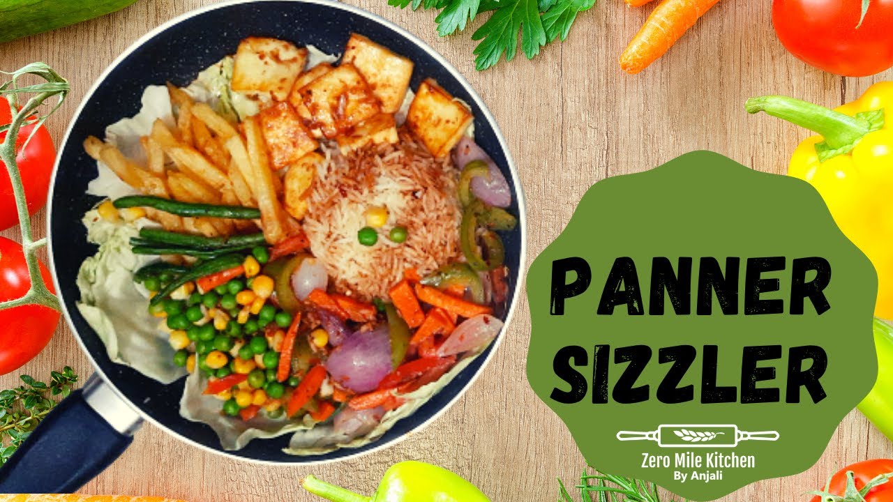 Sizzler Recipe | Sizzler in Pan | Shashlik Paneer Sizzler | पनीर शाश्लिक सिज़्ज़्लर | Veg Sizzler