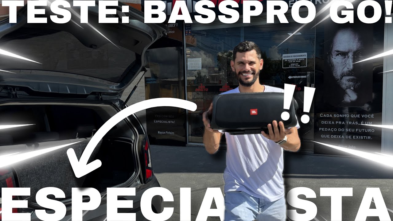 TESTANDO A JBL BASSPRO GO DENTRO DE UM CARRO!!! 🚗🔊🤩‼️ Continua…