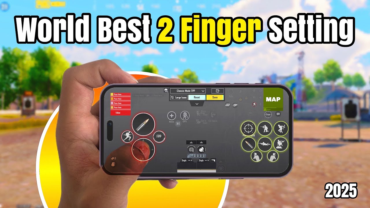 Pubg mobile 2 finger settings 2025 🔥 The best control settings + code & sensitivity ✅