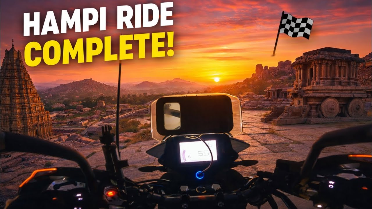 Finally Hampi Ride Complete | Ride चा शेवट मुंबई गोवा हायवेवर रात्रीचा प्रवास