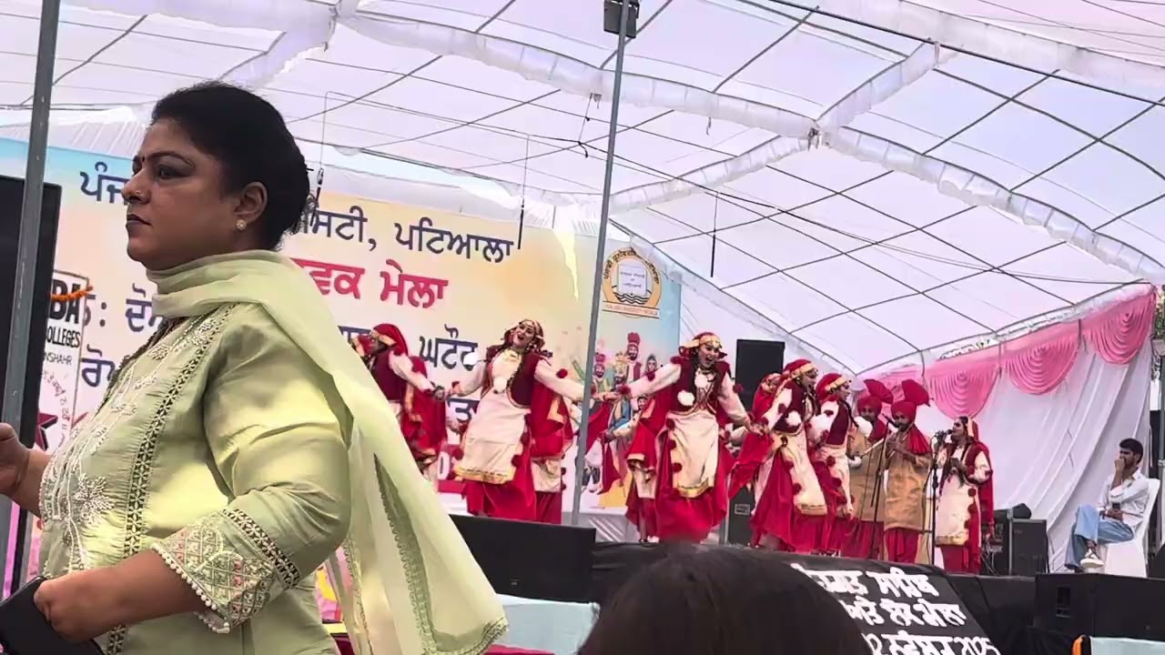 Youth festival 2025 Sgtb Khalsa college Sri Anandpur sahib di luddi performance 😍