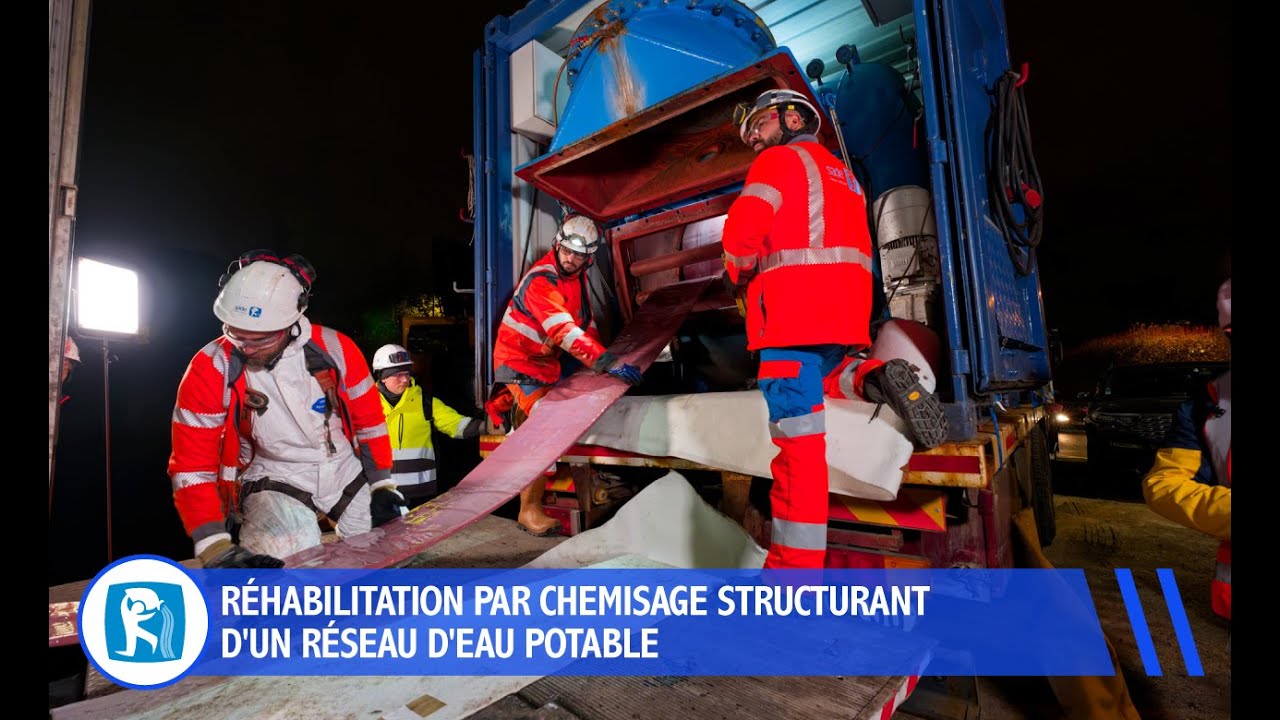 SADE - Première réhabilitation par chemisage d'un réseau d'eau potable pour le SEDIF