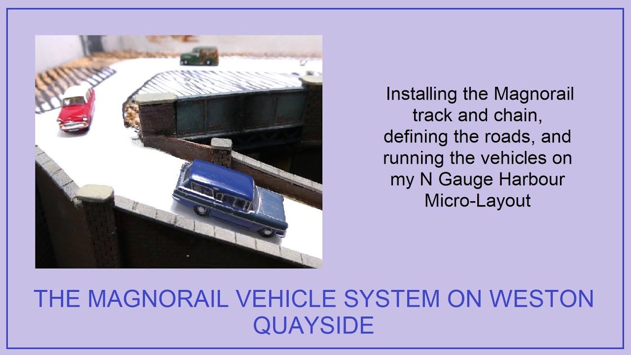 The Magnorail vehicle system on Weston Quayside.