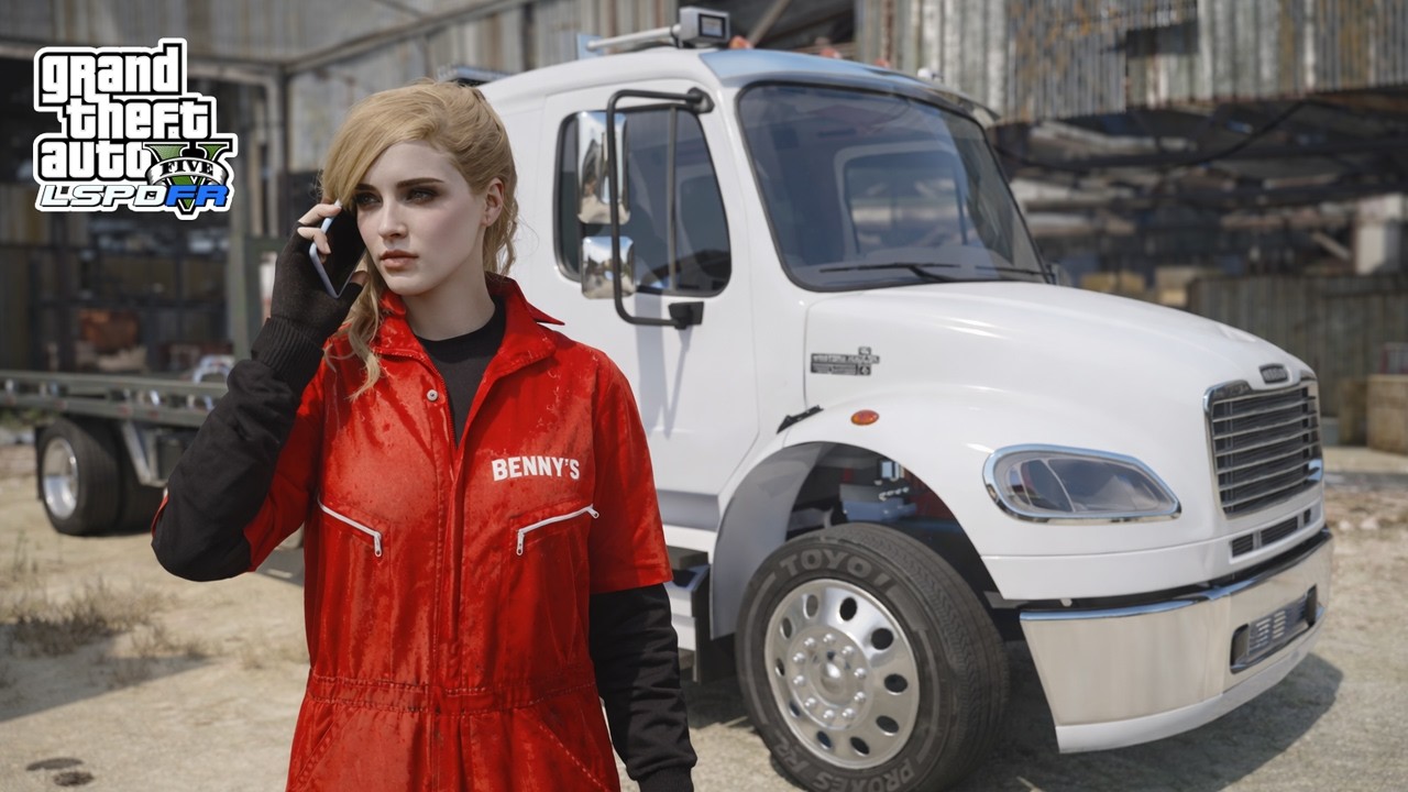Gta 5 Let's Go To Work As Female Benny Mechanic Towing Services/Jobs!