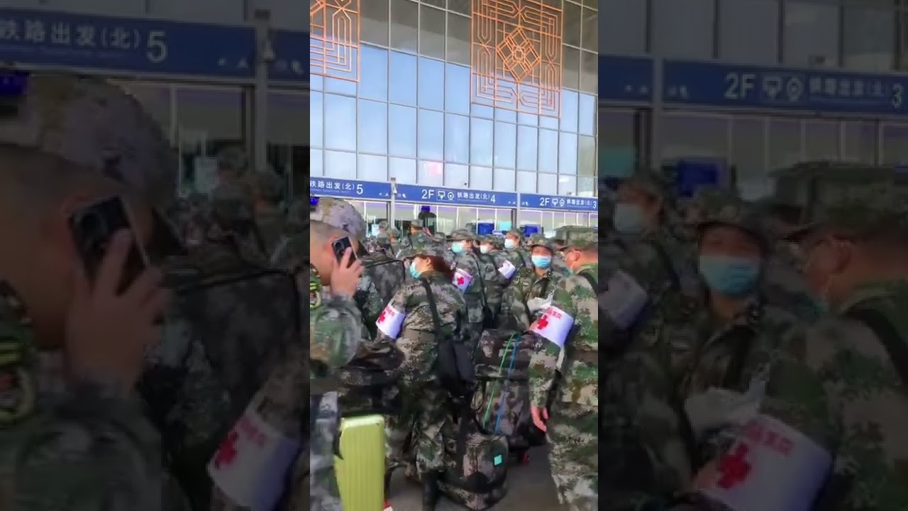 今天下午中共當局繼續在南京派出支援上海醫療部隊，該醫療隊從南京南站出發抵達上海虹橋火車站！#上海疫情 #上海 #中國 #中共 #china #共產黨 #shorts #shanghai #台灣