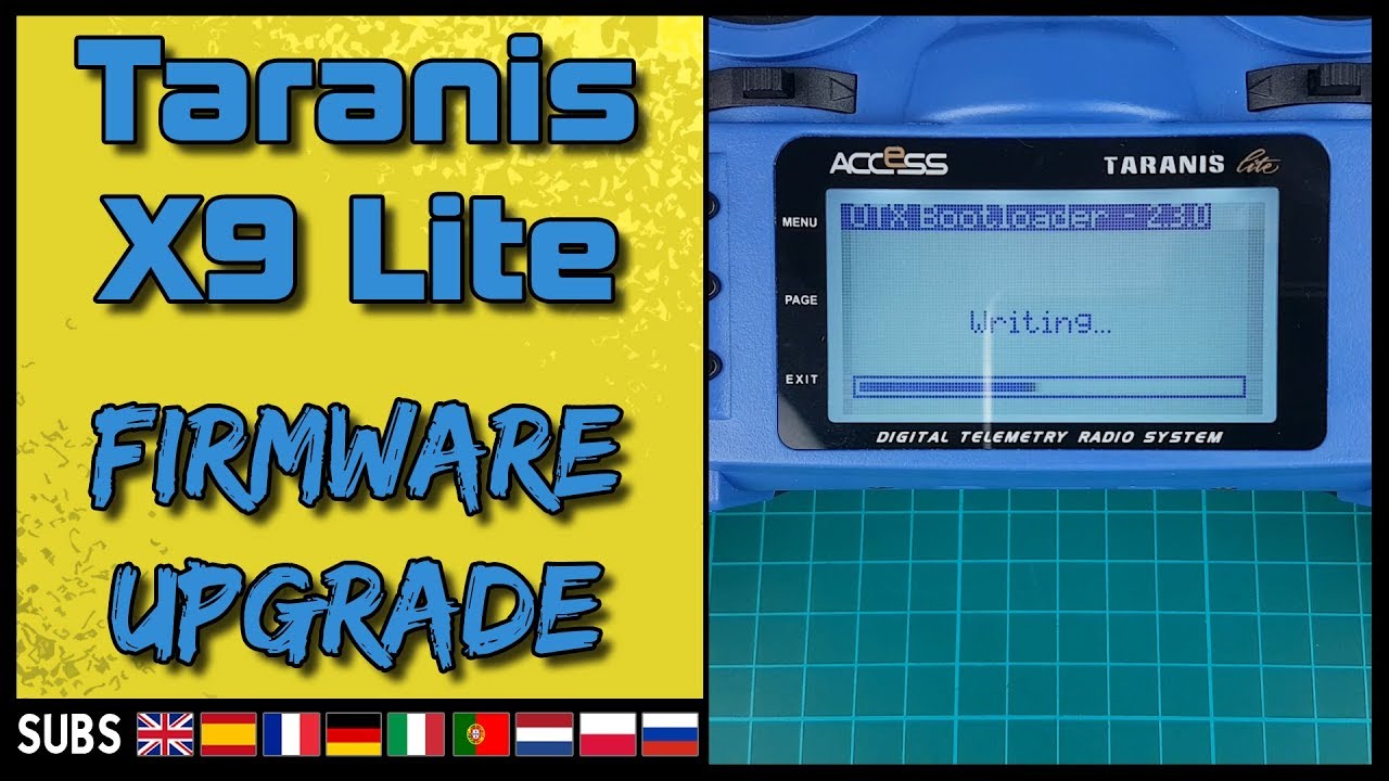 FRsky Taranis X9 Lite - Firmware Upgrade (Opentx, ISRM, PMU, D16)
