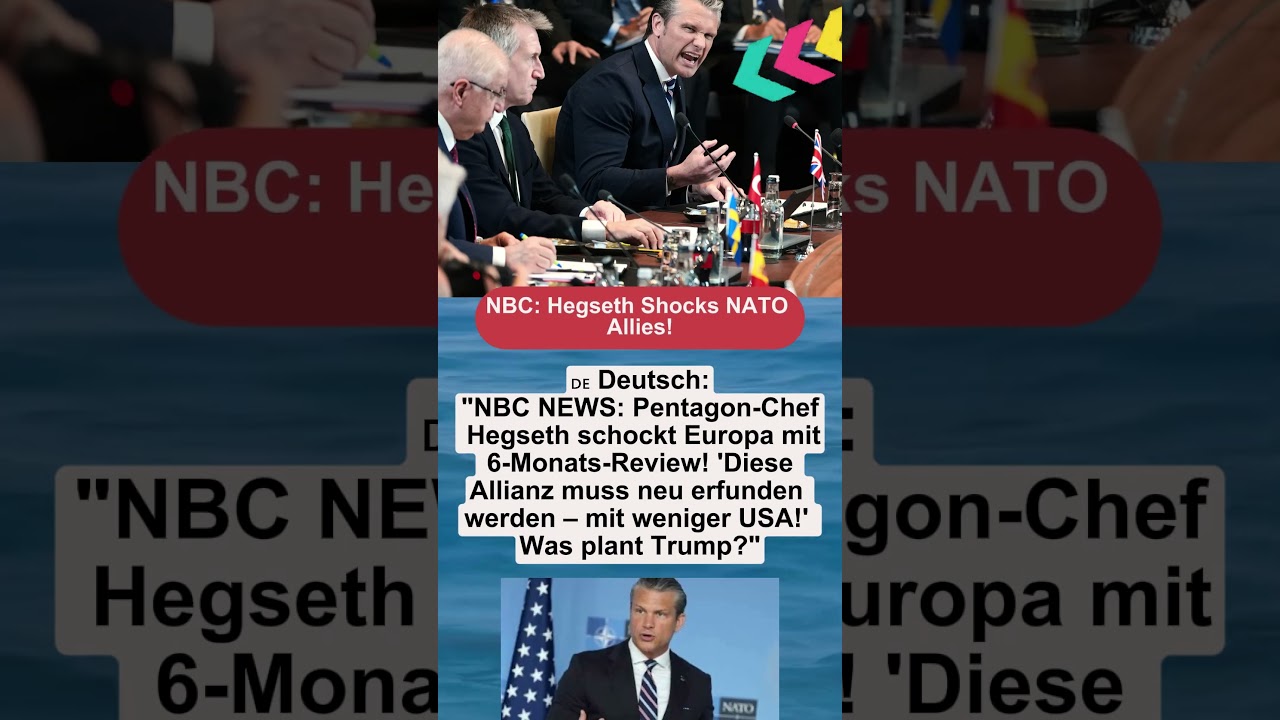 NBC Hegseth Shocks NATO Allies! | #NATO #Hegseth #Pentagon #Truppenreview #USAEU #TrumpForeignPolic
