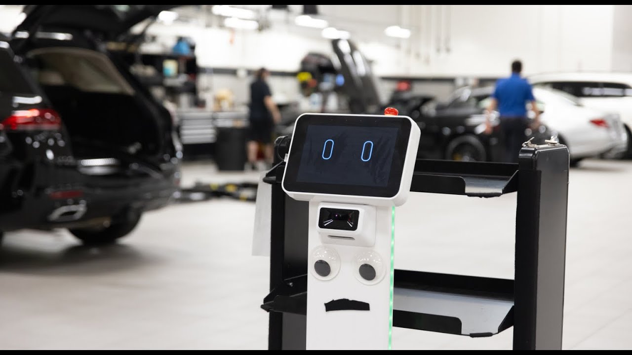 Mercedes-Benz Revolutionizes Auto Shops with Cutting-Edge Robot Parts Delivery!