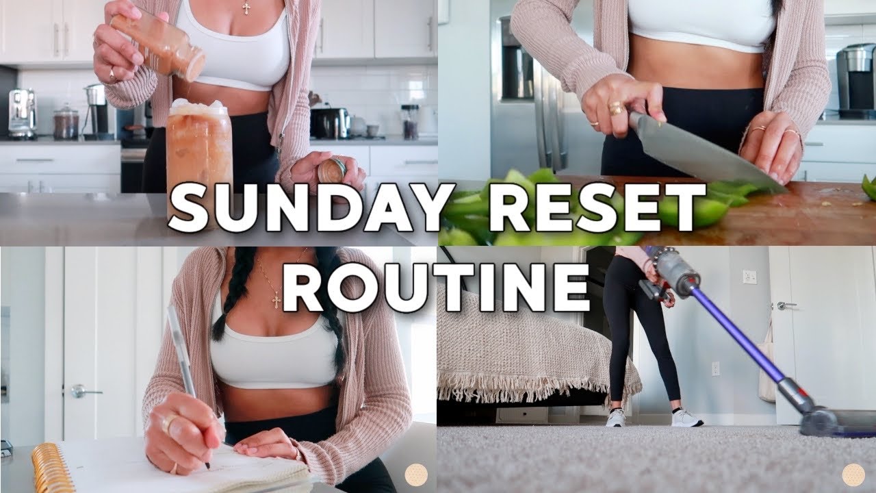 Sunday Reset Routine 2022 (CLEANING, GROCERIES, MEAL PREP,  WORKING OUT, WEEKLY PLANNING & MORE!)