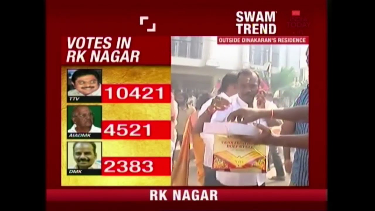 RK Nagar Poll Verdict Live | TTV Dinakaran Leading With Over 10000 Votes