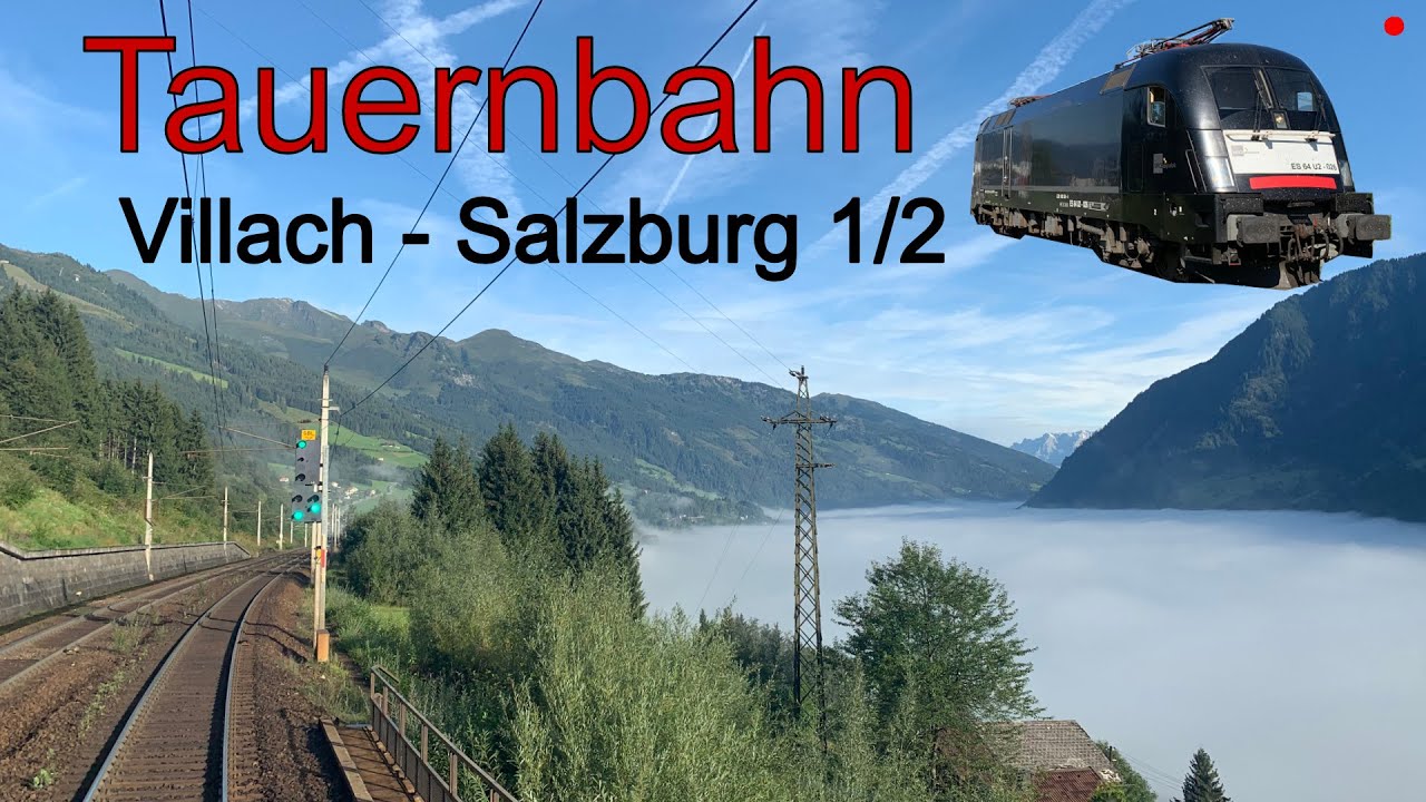 🇦🇹 Cab Ride Villach-Salzburg (ÖBB) 1/2 | Vom Nebel zur Sonne | Führerstandsmitfahrt 182 Taurus 1116