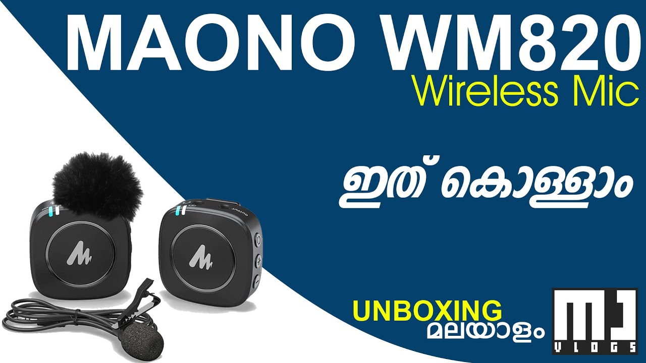 MAONO WM820 WIRELESS MIC | UNBOXING & REVIEW | MJ VLOGS