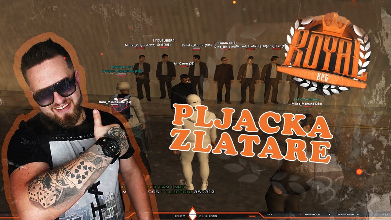 Moja prva organizacija na ROYALU *Pljacka zlatare prvi put*